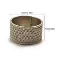 thumbnail image 2 of Fingertip Protection Anti-slip Thimble Ring Handworking Needles Crafts Gadgets Sewing Accessories Household Professional Thick Silver M, 2 of 6