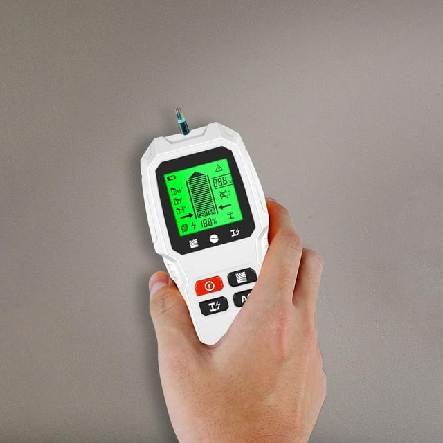 de montantes digital con sensor central de pared, escáner de pared portátil, preciso, resistente al agua, para paneles de yeso, vigas, tuberías, madera, cables de CA