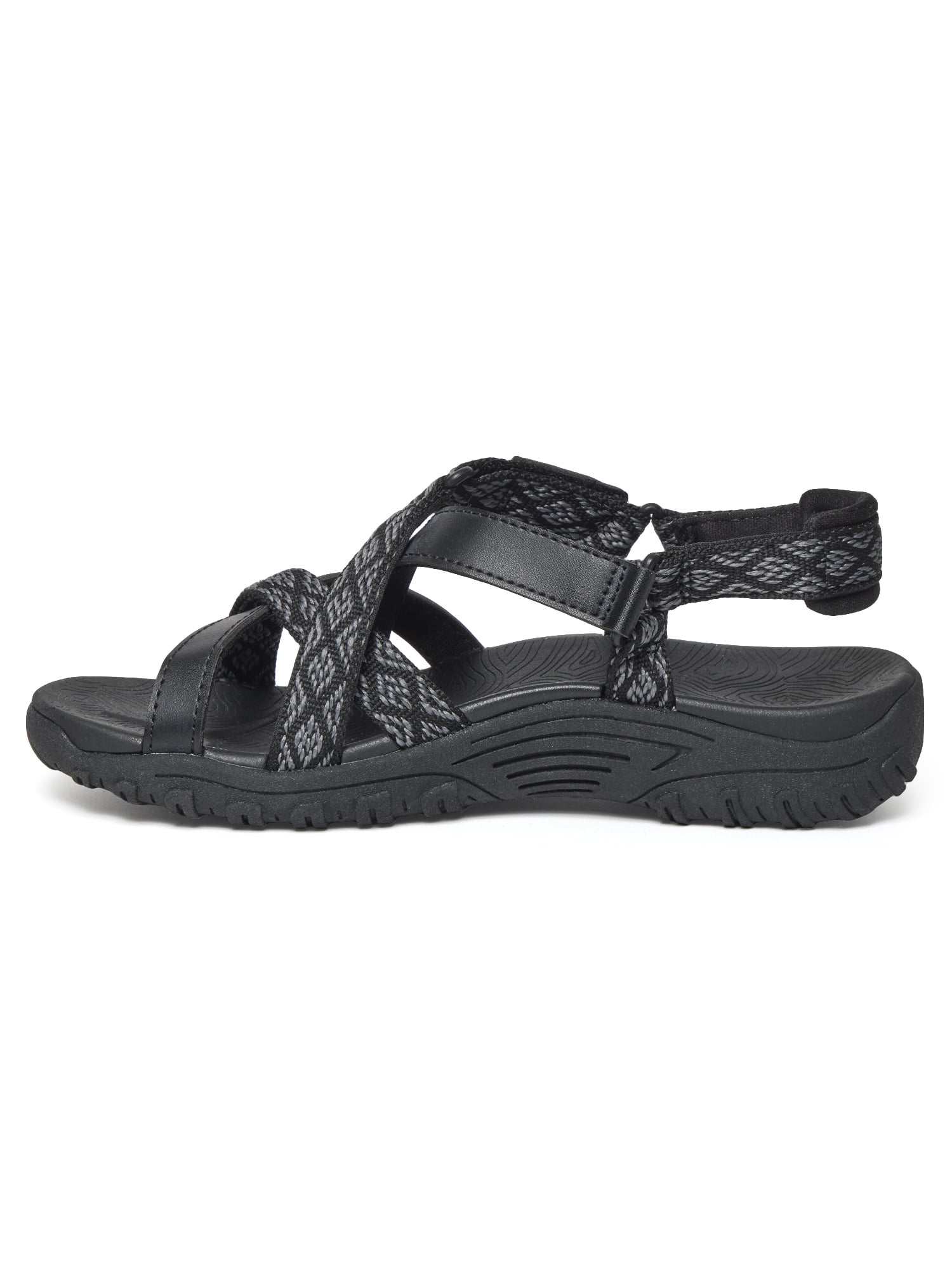 Skechers Women's Reggaelicious Geometric Weave Strap Sandal