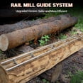 thumbnail image 3 of 9 FT/12 FT/15 FT Rail Mill Guide System Work with Chainsaw Mill, Aluminum Adjustable Saw Milling Rails System, 3 of 8