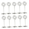 thumbnail image 4 of RENACLIPY Round Table Place Card Holders Silver Menu Clips for Wedding 24Pcs, 4 of 7