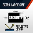 thumbnail image 5 of Rio Salto Security Magnet for Car Magnet Security Magnets for Vehicles Security Magnetic Signs for Vehicles Security Car Accessories Magnetic Signs Reflective Extra Large Patrol 2 12" x 8", 5 of 5