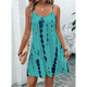 thumbnail image 5 of Vestido de Verano para Mujer, con Tirantes Finos, Informal, Estampado, Bohemio, Floral, para Playa, Verde, Talla M, 5 of 9