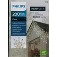 thumbnail image 2 of Philips Heavy Duty 200ct. Icicle String Lights - Clear Bulbs White Wire, 2 of 3