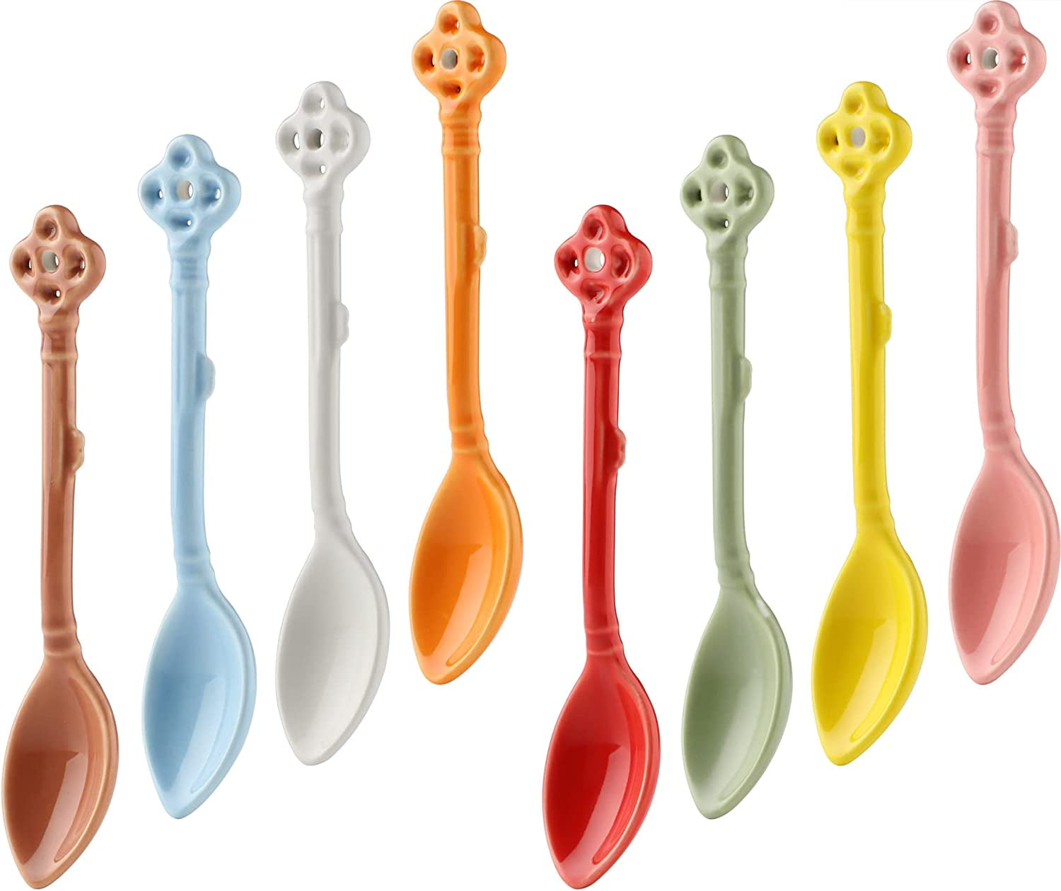Small Coffee Spoons Ceramic Espresso Spoons set of 8 Demitasse Spoons