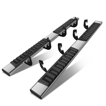 DNA Motoring For 07-19 Chevy Silverado GMC Sierra 1500 Crew Cab 6.7" Side Step Nerf Bar Running Board