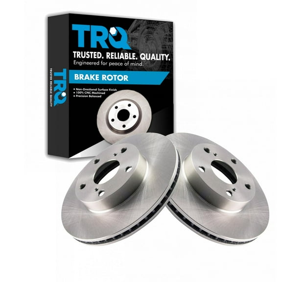 TRQ Front Brake Rotors Set Vented Fits Select 2005-2015 Toyota Tacoma