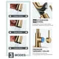 thumbnail image 4 of Wowow Kitchen Faucet and Water Filter Faucet Combo, WOWOW Stainless Steel Kitchen Sink Faucet with Drinking Water Faucet for Reverse Osmosis or Water Filtration System, Brushed Gold, 4 of 5