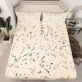 thumbnail image 2 of Manfei Teens Chic Flowers Girl 4-Piece Full Size Sheets,Botanical Plants Bed Sheets,Spring Graden Lightweight Sheet Sets,Microfiber Bedroom Decor, 2 of 7