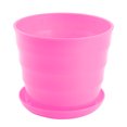 thumbnail image 1 of Unique Bargains Home Plastic Cylinder Plant Aloes Cactus Flower Planting Pot Flowerpot Pink, 1 of 3