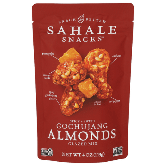 (Pack of 6) Sahale Snacks Almond Mix Gochujang Glaze 4 Oz