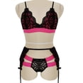 thumbnail image 3 of Ropa interior sexy Europa y Estados Unidos ropa interior sexy conjunto sexy de tres puntos con encaje de pestañas, 3 of 5