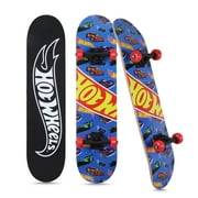 Hot  Wheels 31" Popsicle Complete Skateboard, Blue Car, for Kids Ages 6+