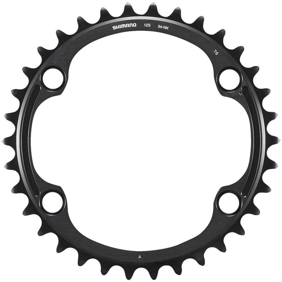 Shimano Dura-Ace FC-R9200 12-Speed Chainring - 34t, Asymmetric 110 BCD, Black, NK