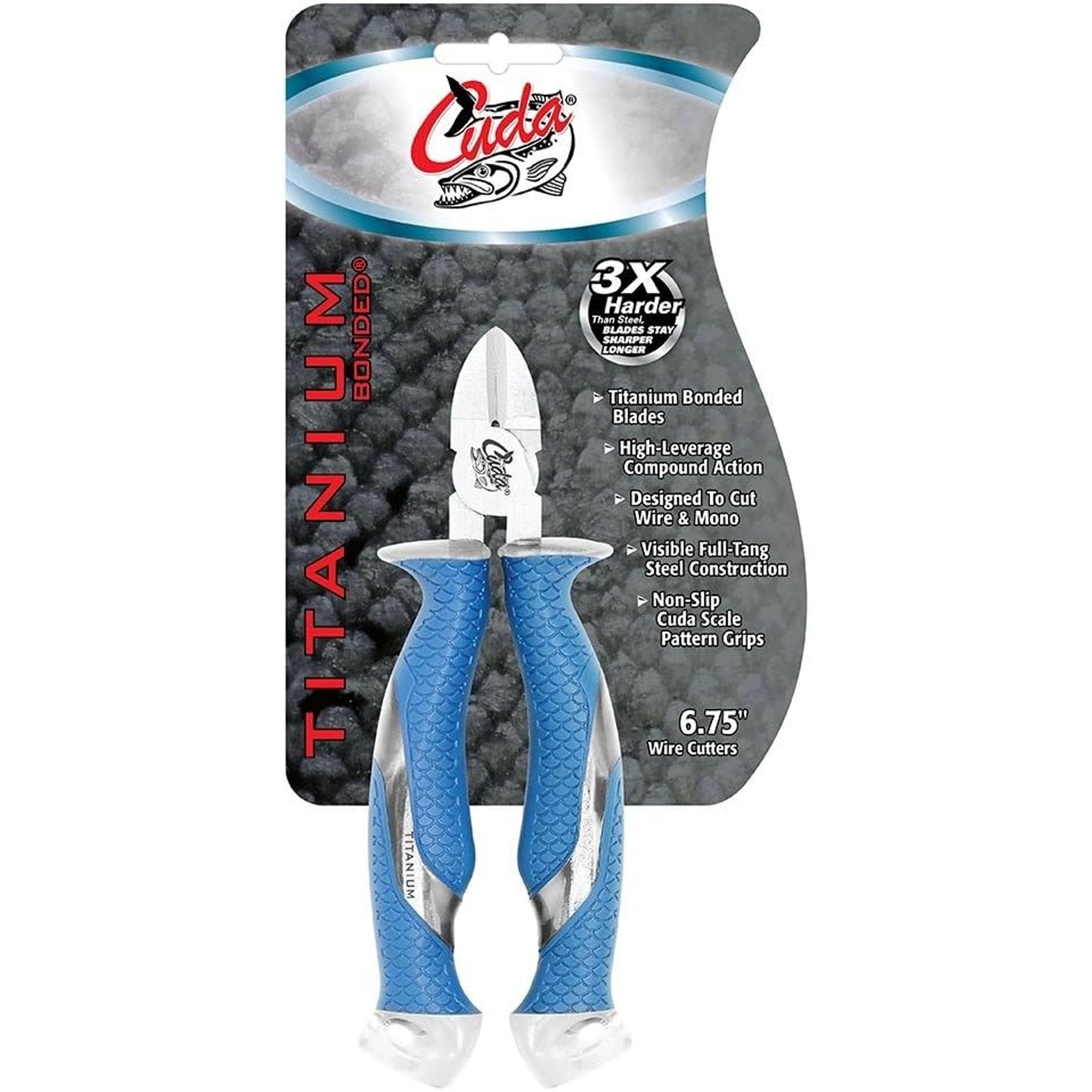 Cuda 6.75 Inch Titanium Bonded Diagonal Wire Cutters