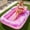 Hot Pinkish, variant on 70"X 46" Large Inflatable Swimming Pool Floating Lounger - Tanning Hammock & Ice Bath Tub for Summer Pool/Backyard Leisure