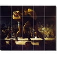 thumbnail image 1 of Ceramic Tile Mural-George Bellows Sports Painting 3. 21.25" w x 17" h using (20) 4.25 x 4.25 ceramic tiles, 1 of 3