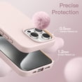 thumbnail image 5 of JETech Silicone Case for iPhone 15 Pro 6.1-Inch, Silky-Soft Touch Full-Body Protective Phone Case, Shockproof Cover (Light Pink), 5 of 6