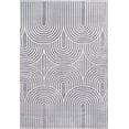 thumbnail image 2 of JONATHAN Y SANDSTONE 5 x 8 Area Rug, Ariana Art Deco Striped Arches Two-Tone - Blue/White, SND100C-5, 2 of 8
