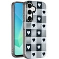 thumbnail image 3 of For Apple iPhone 16 Pro Max Fashion Layer Design Slim IMD TPU Protective, Shockproof Hybrid Stylish Durable Hard PC Cover, XPM Phone Case [Checker Hearts], 3 of 8