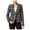 Gray, variant on Rachel Roy Womens Frankie Printed Blazer Jacket, Grey, 12