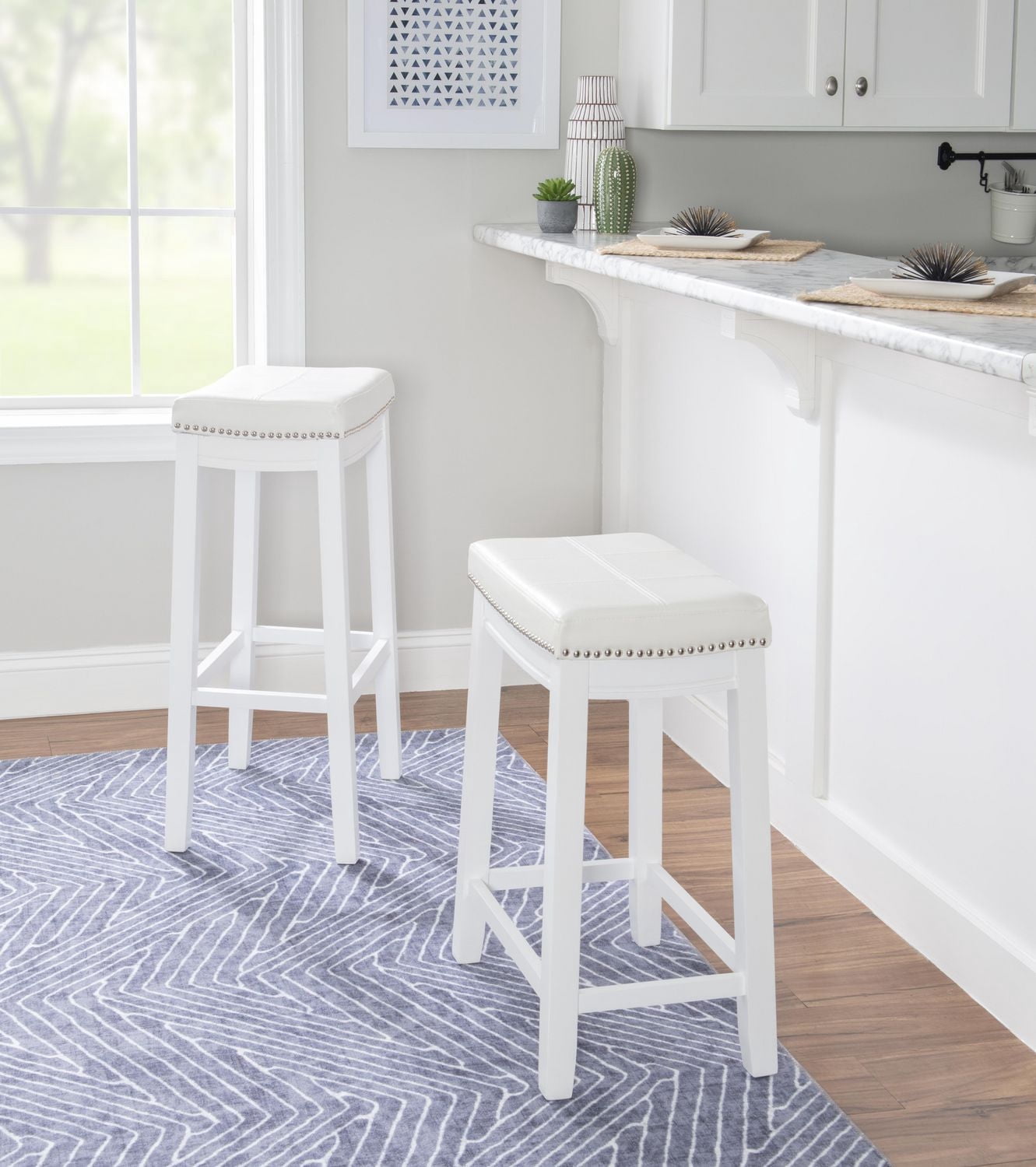 Tabouret de bar Warren blanc