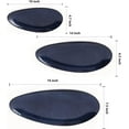 thumbnail image 5 of Vicrays Large Oval Serving Platters, 16"/14"/10" Porcelain Serving Platters Stackable Serving Trays Serving Plates for Party, BBQ, Appetizers, Sushi, Restaurant, Dessert, Set of 3, Blue, 5 of 6