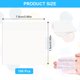 thumbnail image 3 of Notas Adhesivas, 100 PCS Post Sticky It Notes Transparentes, Hojas de Notas Adhesivas Transparentes Impermeables, 7,5 x 7,5 cm Uso Repetible, para Oficinas, Hogares y Estudiantes, 3 of 5