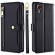 thumbnail image 1 of For Samsung Galaxy Xcover7 Wallet Case Shockproof Leather Phone Cover with 2 Straps - Black, 1 of 5