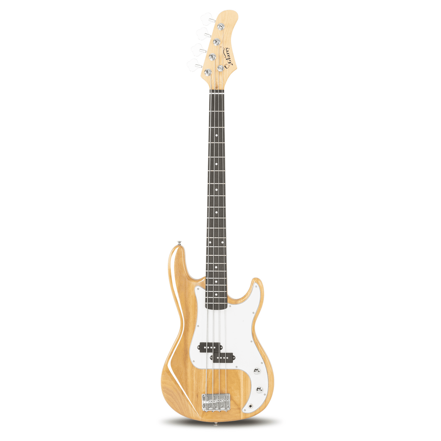 Hassch 4 String Electric Bass Guitar with Amp, Bag and Strap, Beginners Kit with Plectrum, Amp Wire and Spanner Tool, Burlywood