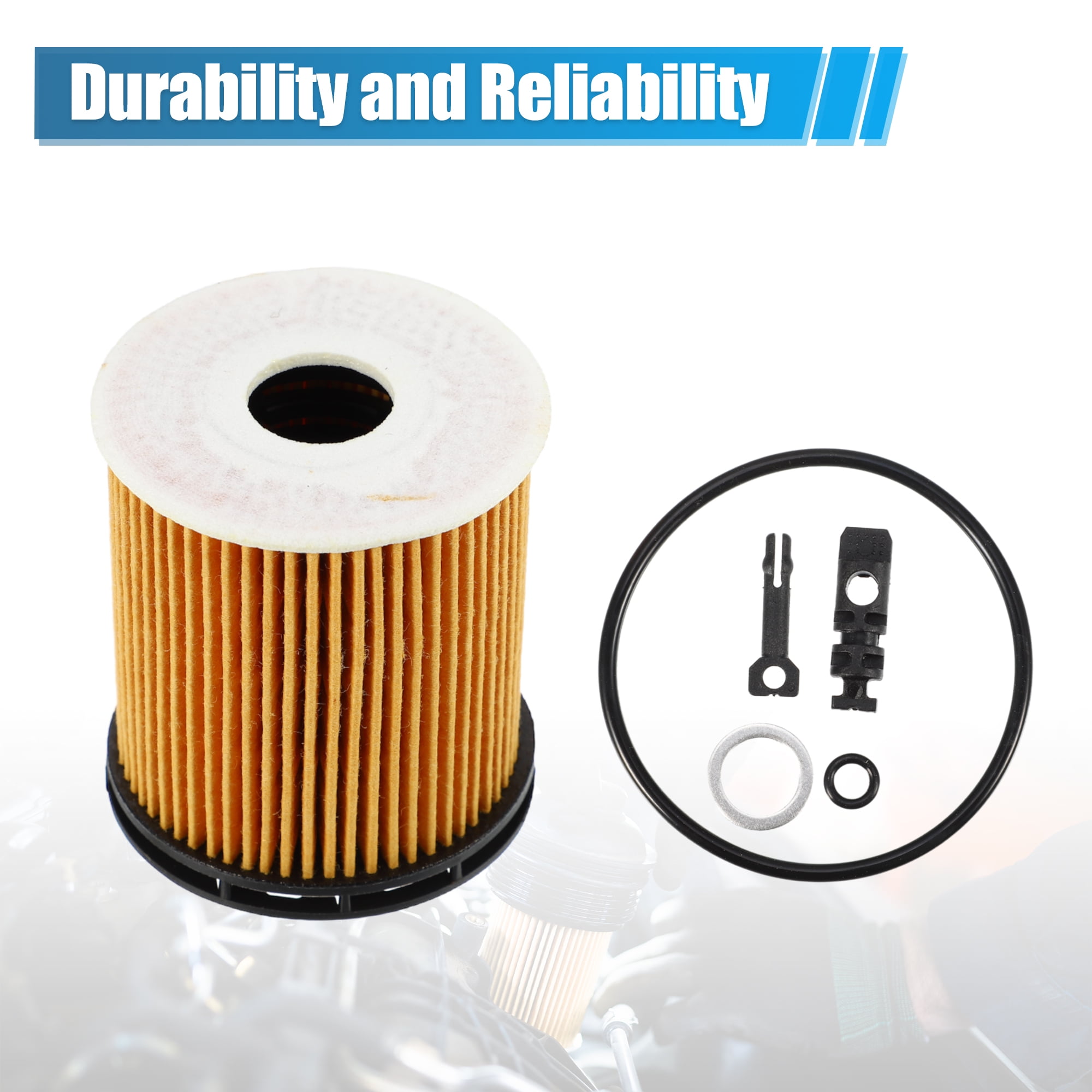 Unique Bargains 4 Set Engine Oil Filter No.26350-2M000 for Kia K5 2021 2022 for Kia Rio 2020 2021 for Kia Sorento 2023