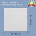 thumbnail image 3 of Qucyy Parchment Paper Squares, 4x4 Inch, Set of 300, Small Hamburger Patty Paper/Nonstick Precut Square Baking Parchment for Separating Small Burger , Cookies & Other Foods, or Baking & Candy, 3 of 5