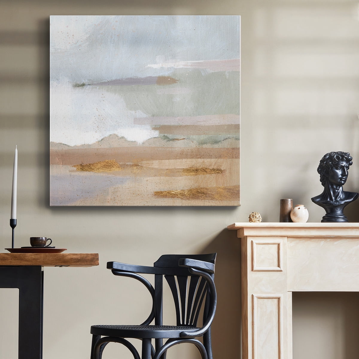 Wexford Home Abstract Coastland I-Premium Gallery Wrapped Canvas, 10" x 10" - Ready to Hang