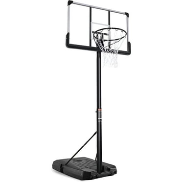 GASKY 44In Portable Basketball Hoop with Height Adjustable 6 ft to 10 ft, Large Backboard, Base and Wheels, Basketball Goals for Teenagers Adults Indoor Outdoor Use   Gifts for Dad