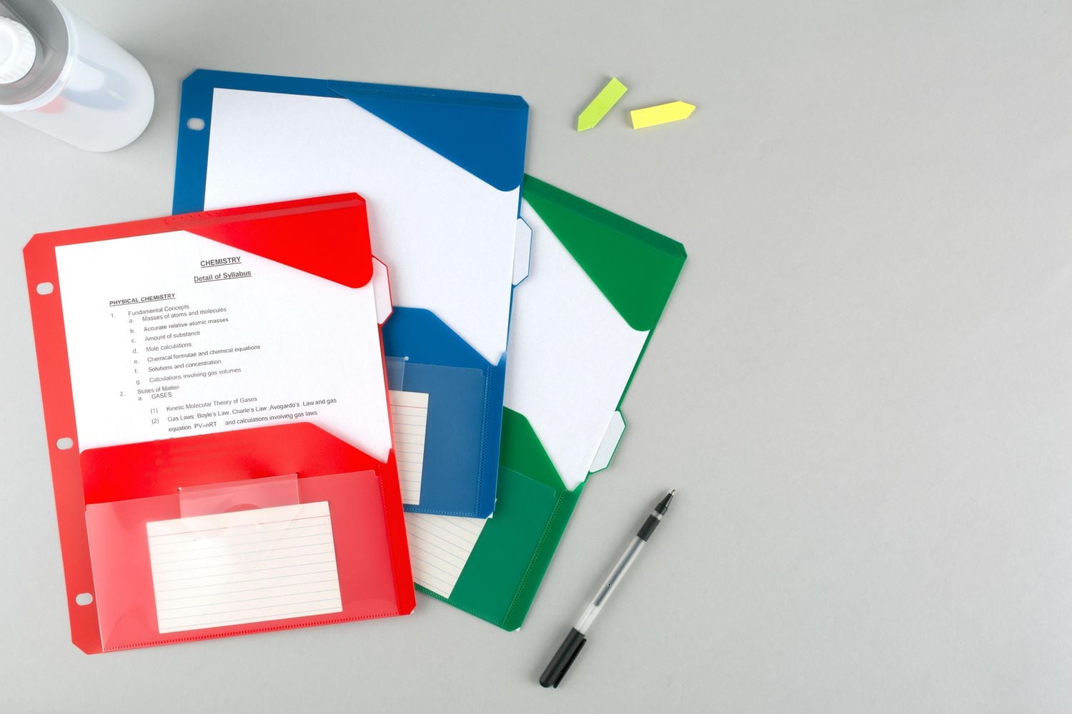 Five Star Flex 3 Tab Dividers with Note Pocket