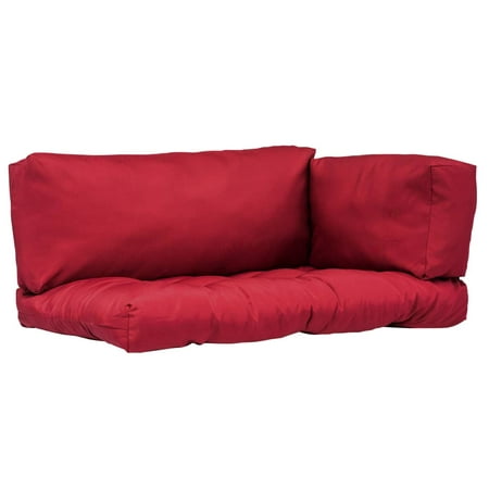 

vidaXL Pallet Cushions 3 pcs Red Polyester
