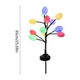 thumbnail image 3 of Kokovifyves Easter Decorations Clearance Outdoor Solar Easter Decoration 2 Sets LED Easter Eggs Street Lights with Stainless Steel Stakes 2 Modes Waterproof Easter Eggs Lights for Yard Decoration, 3 of 6