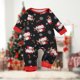 thumbnail image 4 of Conjuntos De Pijama Ropa de dormir linda de la familia de Navidad Conjunto de pijamas a juego de algodón Conjuntos casuales para padres e hijos Cgtredaw Bebé Negro 0-6M para Niño, 4 of 7