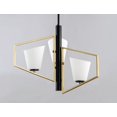 thumbnail image 3 of Maxim 26353SWGLDBK Oblique 3-Light Pendant, Gold & Black, 3 of 4
