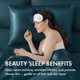 thumbnail image 2 of MAVIÉ Satin Pillowcase Set – King 20" x 36" – Ultra Soft Cooling Pillow Cases for Hair & Skin, Envelope Closure, 2 Pack Olive Green, 2 of 7