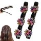 thumbnail image 1 of Pinzas para el cabello trenzadas con piedras de cristal brillantes, 2024 nuevas pinzas para el cabello con diamantes de imitación pequeños, pinzas para trenzar el cabello, pinzas para peinar el cabell, 1 of 6