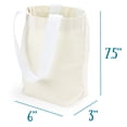 thumbnail image 4 of Brybelly 8" Canvas Tote Bags, 12-pack, 4 of 7