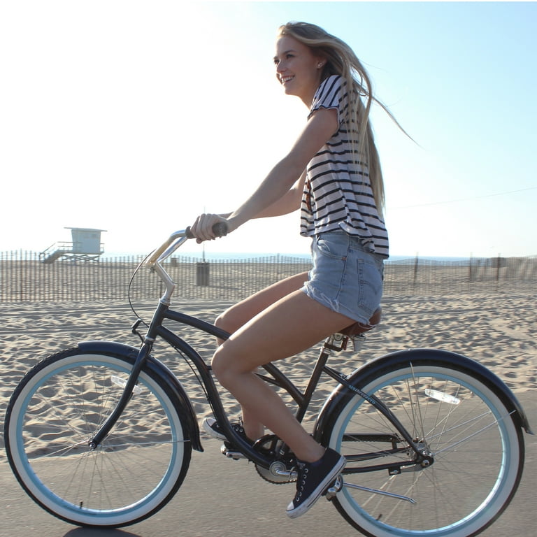 sixthreezero Women s 3 Speed Beach Cruiser Bicycle 26