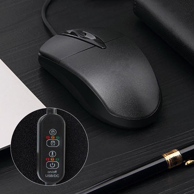 ruzhgo Thermostatic Corded Heated Mouse Three-speed Heating Mouse for Laptop Computer Desktop Computers