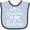 Blue and Navy, variant on Inktastic Grandma is My Valentine Boys or Girls Baby Bib