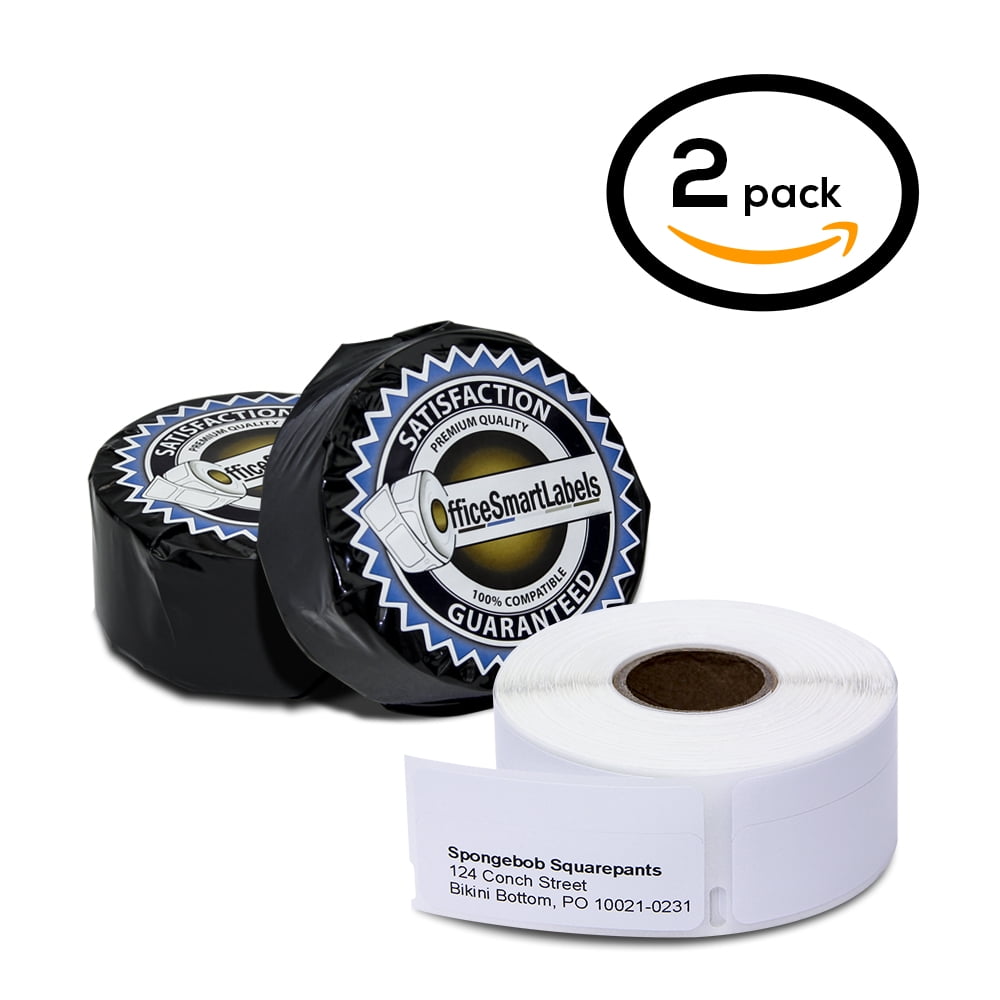 2 Rolls of Dymo 30578 Compatible White Multipurpose Return Address Labels for LabelWriter Label ...
