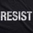 thumbnail image 2 of Mens Resist T Shirt Political Anti Authority Protest Tee Rebel Rally March Tee (Black) - S, 2 of 3