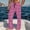Pink, variant on KeShDi Lounge Sleep Pj Bottoms Pants for Men Gingham Men's Pajamas Casual Plaid Printing Loose Leisure Sports Elasticity Pants Straight Vintage Trousers with Pockets Sky Blue 2X