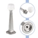 thumbnail image 5 of Tope de Puerta 4Uds Tope de Puerta Rígido de Aleación de Zinc con Tornillos Y Tubo de Expansión Tope de Puerta con Punta de Goma Suave para Proteger Pared Puerta Níquel, 5 of 7
