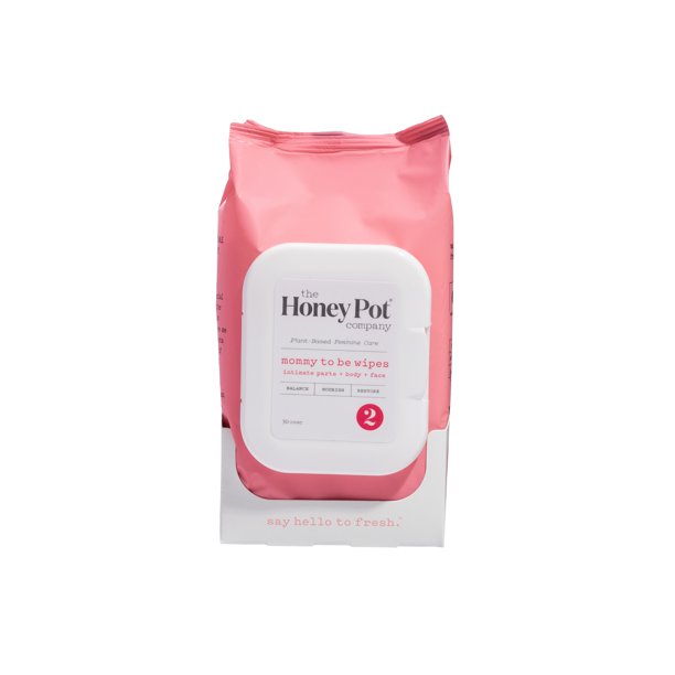 The Honey Pot Company Mommy to Be Intimate Wipes Plant Based Feminine